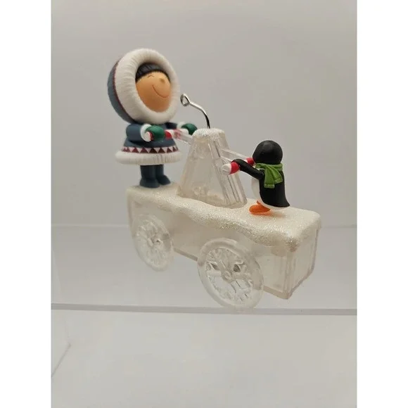 2021 Hallmark Frosty Friends Christmas Ornament/ HANDCAR HIGH JINKS‎ (421) - Picture 3 of 7